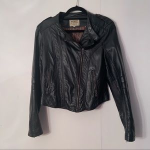Faux leather jacket